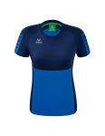Erima Sport-Shirt Six Wings (100% Polyester, taillierter Schnitt, schnelltrocknend) royalblau/navyblau Damen